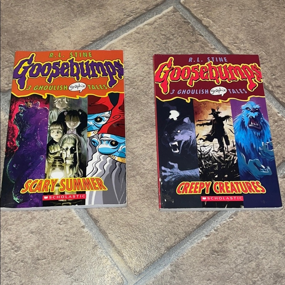 R.L. Stine Goosebumps Ghoulish Graphix Tales books